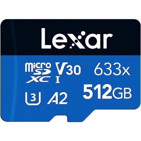 Micro SD: Lexar 633X 512GB