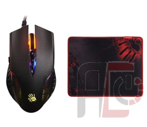 Mouse+Mouse Pad: A4Tech Bloody Q5081 Wired Bundle Gaming