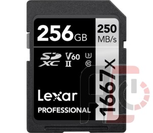 SD Card: Lexar Professional 1667x V60 256GB