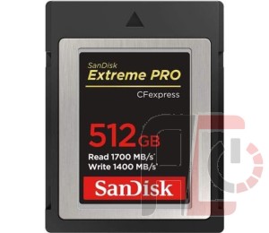 SD Card: SanDisk Extreme Pro CFExpress 512GB