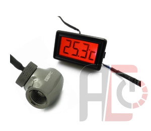 Temperature Sensor: XSPC LCD Display V2 + G1/4″ Inline